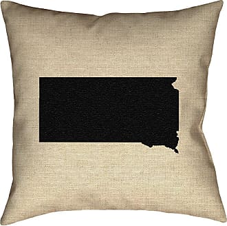 ArtVerse Katelyn Smith 14 x 14 Spun Polyester Double Sided Print with Concealed Zipper & Insert Kentucky Love Pillow 