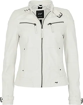 Lederjacken mit Einfarbig-Muster in Weiß: Shoppe bis zu −19% | Stylight