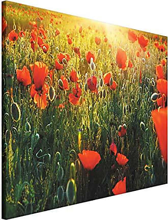 Leinwand-Bilder Wandbild Canvas Kunstdruck 125x50 Mohnblumen Pflanzen 