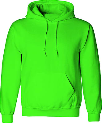 Men's Pull-Over Hooded Sweatshirt Hoodie Adult Regular Fit Plain Colour Hoody with Pockets 
