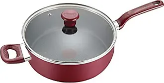 T-Fal B0398264 5 qt. Excite Non-Stick Covered Jumbo Cooker Red