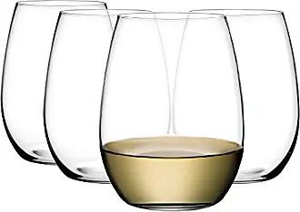 NUDE Pure Set of 4 Lead Free Crystal All Purpose Wine Glasses 8.5