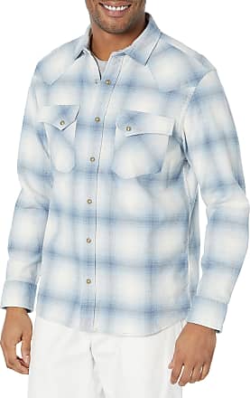 Pendleton Men's Burnside Flannel Shirt - Royal/White Plaid