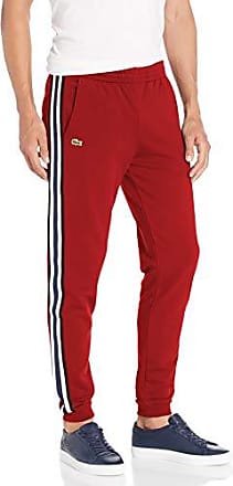 red lacoste sweatpants