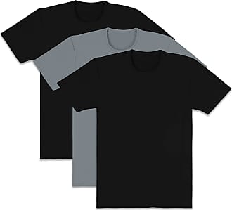 Pack of 5 Fruit of the Loom Mens Dual Defense Black/Gray A-Shirts Base Layer Top