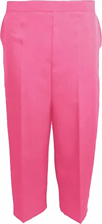 Ladies Womens 3/4 Three Quarter Half Elasticated Trouser Plain