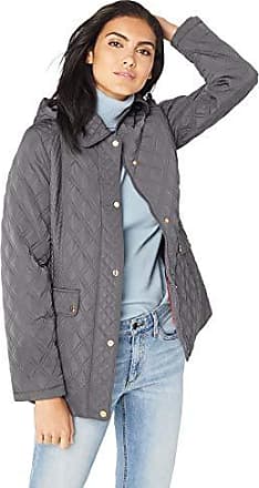 jones new york hooded quilted puffer coat