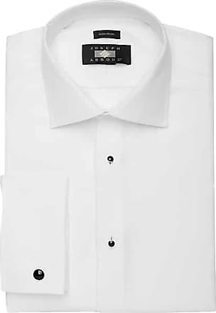 Joseph Abboud Mens Modern Fit French Cuff Tuxedo Formal Shirt White - Size: 14 1/2 32/33
