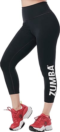 Visita lo Store di ZumbaZumba Leggings Donna Dance Capri Leggings Jacquard Waistband Soft Workout Leggings for Women 