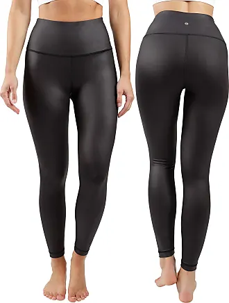 90 Degree By Reflex High Waist Power Flex Tummy Control Leggings - Heather  Charcoal - Large at  Women's Clothing store