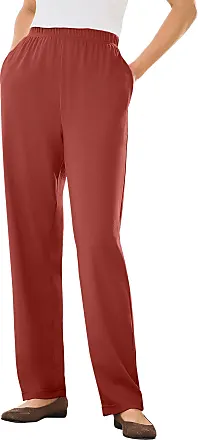 Woman Within Plus Size 7-Day Knit Straight Leg Pant Stretch Elastic Waist  Petite & Tall, Raspberry, 4X-Large Plus Tall : : Clothing, Shoes &  Accessories