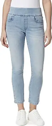 Gloria Vanderbilt Women's Shape Effect Pull On High Rise Straight Leg Jean,  Kansas-Whiskers at  Women's Jeans store