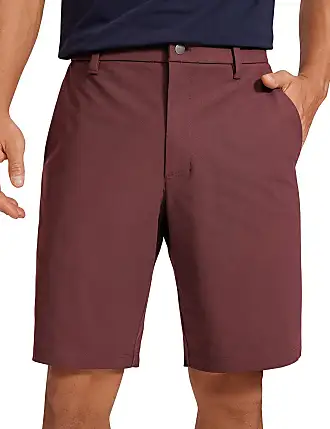 CRZ YOGA Men's Work Classic Fit All-Day Comfort Golf Shorts Pocket 9