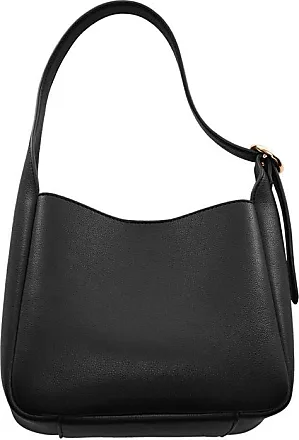 Mango Statement Buckle Faux Leather Hobo Bag in Black at Nordstrom