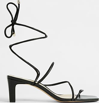 MVE Shoes Women's Open Toe Strappy Low Heeled-Sandals  6.5 Black Imsu*a 