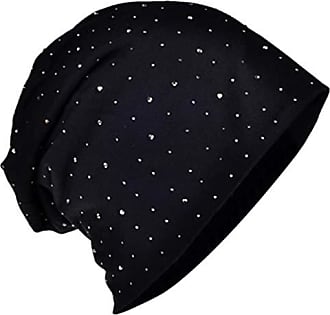 Taille Unique Miobo Bonnet Tombant Classique étoile en Strass,Jersey Slouch Beanie Long Chapeau Unisexe