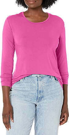 Plus Size Hot Pink Long Sleeve T-Shirt