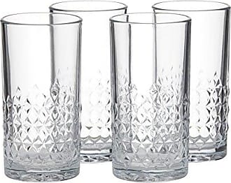 Libbey Carats Tumbler Glasses, 14 Ounce, Set of 4