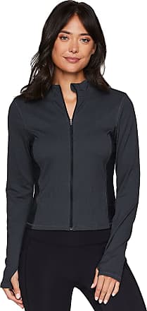RBX Active Women's Breathable Mock Neck Lightweight Zip Up Ribbed Running Jacket 