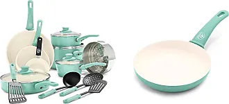 Greenlife Diamond Ceramic Non-stick 13Pc Cookware Set, Turquoise 