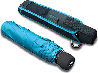 Vergleiche Preise für Taschenschirm 100km/h Slim flach - bis Mini Regenschirm Stylight Ultra sturmsicher Carbonsteel Doppler | Blue leicht 