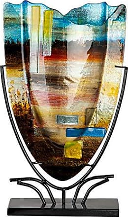 Geschenke für Frauen GILDE GLAS art Vase handgefertigt aus Glas H 31,5 cm 