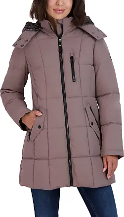 Nautica Women's Midweight Puffer Jacket with Faux Fur Trim