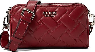 Handbag GUESS Red in Wicker - 23213766