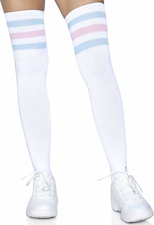 3 Pairs Long Socks Cotton Thigh High Socks Over the Knee Boot Stockings 
