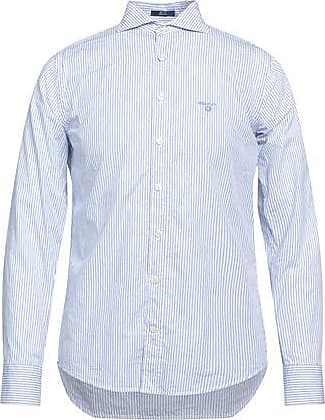 Gant Camisa de le\u00f1ador blanco-lila estampado a cuadros look casual Moda Camisas de vestir Camisas de leñador 