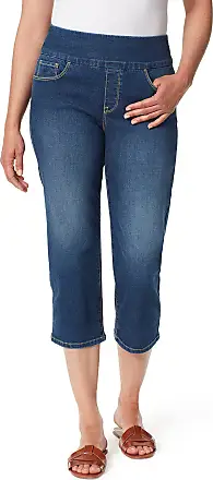 Gloria Vanderbilt Women's Plus Size Amanda Capri Pants with Rivets 