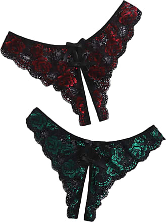 InterestPrint Rainbow Gemstone Pattern with Stars Womens Classic Thongs Low Rise Soft Underwear Panties 