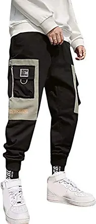 Pantalon Cargo Homme - Minetom - Sport Multi Poches - Noir