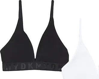 DKNY - Seamless Litewear 2-Pack Rib Bralette in Poplin White/black at  Nordstrom