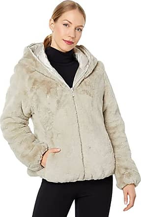 Cropped Reversible Puffer Jacket in Archive Beige - Women