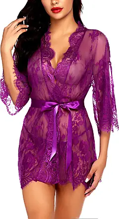 Avidlove Women Lingerie Front Closure Babydoll Lace Chemise V Neck  Nightgown Mesh Sleepwear Nightwear : : Clothing, Shoes &  Accessories