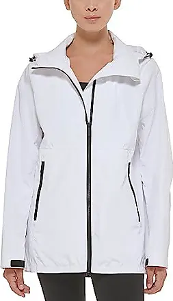 Calvin Klein Women's Water Resistant Casual Lightweight Scuba Side Panels  Jacket, Grey OWL, X-Small at  Women's Clothing store