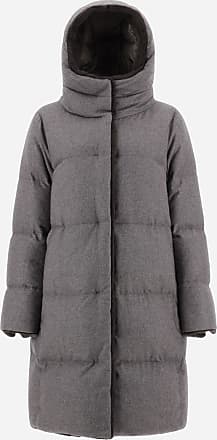 Seamless Cashmere Parka in Light Gray