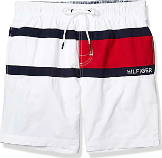 tommy hilfiger swim shorts white