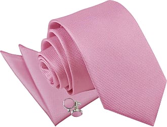DQT Blush Pink Mens Cufflinks Plain Shantung in Silver Plated for Formal Shirts 