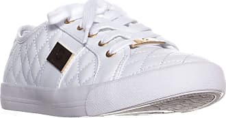 ladies white guess trainers