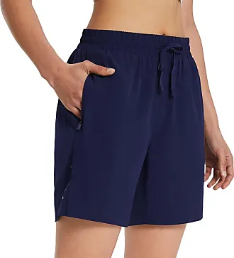 BALEAF Women's 7 Long Running Shorts Quick Dry Athletic Workout Shorts  with Zipper Pockets Unlined : : Clothing, Shoes & Accessories
