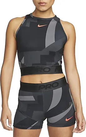  Nike Pro Dri-FIT Women's Graphic Crop Tank Top (as1, Alpha, s,  Regular, Regular, Black/Dark Smoke Grey/White) : Clothing, Shoes & Jewelry