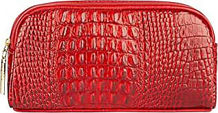 Bolsa feminina baú de couro Chessy Vermelha - Andrea Vinci