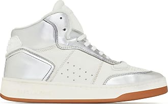 Saint Laurent high-top leather sneakers - men - Calf Leather/Rubber/Fabric - 41,5 - White