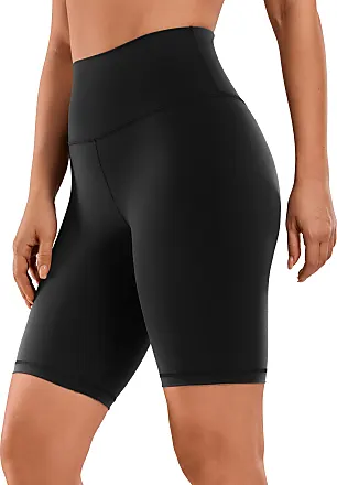 CRZ YOGA Women's Butter Luxe Biker Shorts 8 Inches - High Waisted Yoga  Shorts Side Pockets Buttery