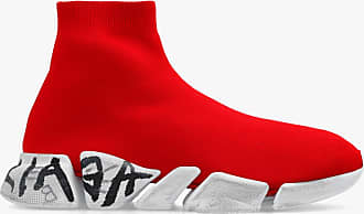 Mens Paris High Top Sneaker in Red  Balenciaga US