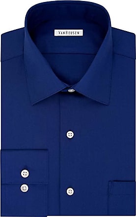 Van Heusen Mens TALL FIT Dress Shirts Lux Sateen Stretch Solid (Big and Tall)