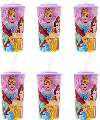 Zak Designs 6-Pack Peppa Pig 16oz Reusable Sports Tumbler Drinking Cups  with Lids & Straws