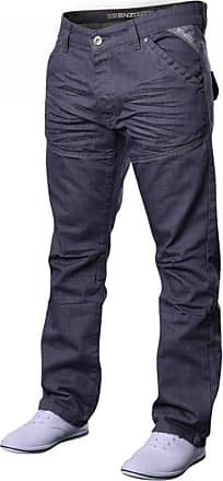 BNWT Mens Jeans Enzo 243 Classic Fit Straight Leg Trouser Jeans 28-48 Sale!!! 